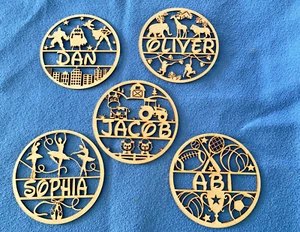 Personalised Children Name  Door Plaque/Sign -Toy Box - Animal/Gaming Football - Picture 1 of 15