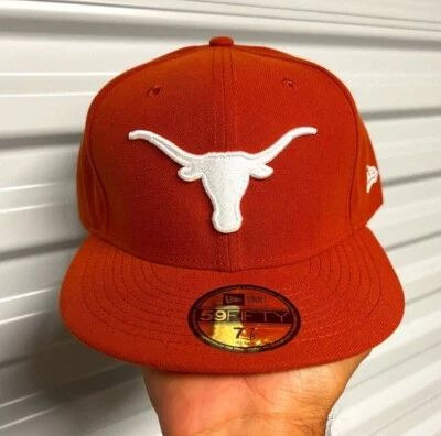 Texas Longhorns NCAA Burnt Orange Fitted Hat - New - Image 1 of 4