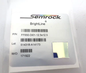 Filtro óptico cuadrado Semrock Brightline FF650-DI01-12,5X12,5 - Imagen 1 de 4