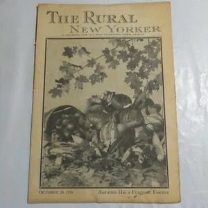 Vintage The Rural New Yorker Farming Farm Agriculture October 20 1956 N7 - Picture 1 of 1