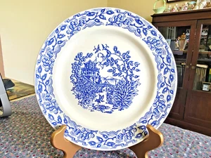 Vintage Camwood Elfenbein Universal Cambridge, OH Orential 9,25" blaue Platte USA - Bild 1 von 10