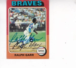 1975 Topps #550 Ralph Garr Atlanta Braves Signed Autographed - Picture 1 of 1