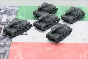 Axis & Allies Parts/ 3D Printed Italian Carro Armoato M13 Med. Tank (x10) - Picture 1 of 2