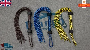 Cat O Nine Tails Paracord Nylon Flogger 9 Tails Premium Flogger Vegan Bull Whip - Picture 1 of 30