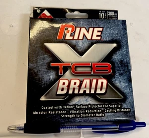 PLine TCB Braid, 10lb 300 Yards, Green, Teflon Coated, 0.009” Diameter - Picture 1 of 5