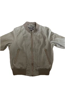 Ambiance Military Geeen Bomber Like Full Zip Jacket Girls Size L - Picture 1 of 17