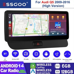 Radio Coche Android 13 BT GPS WIFI Apple CarPlay Para Audi Q5 2009-16 6+128G 10.26" - Imagen 1 de 19