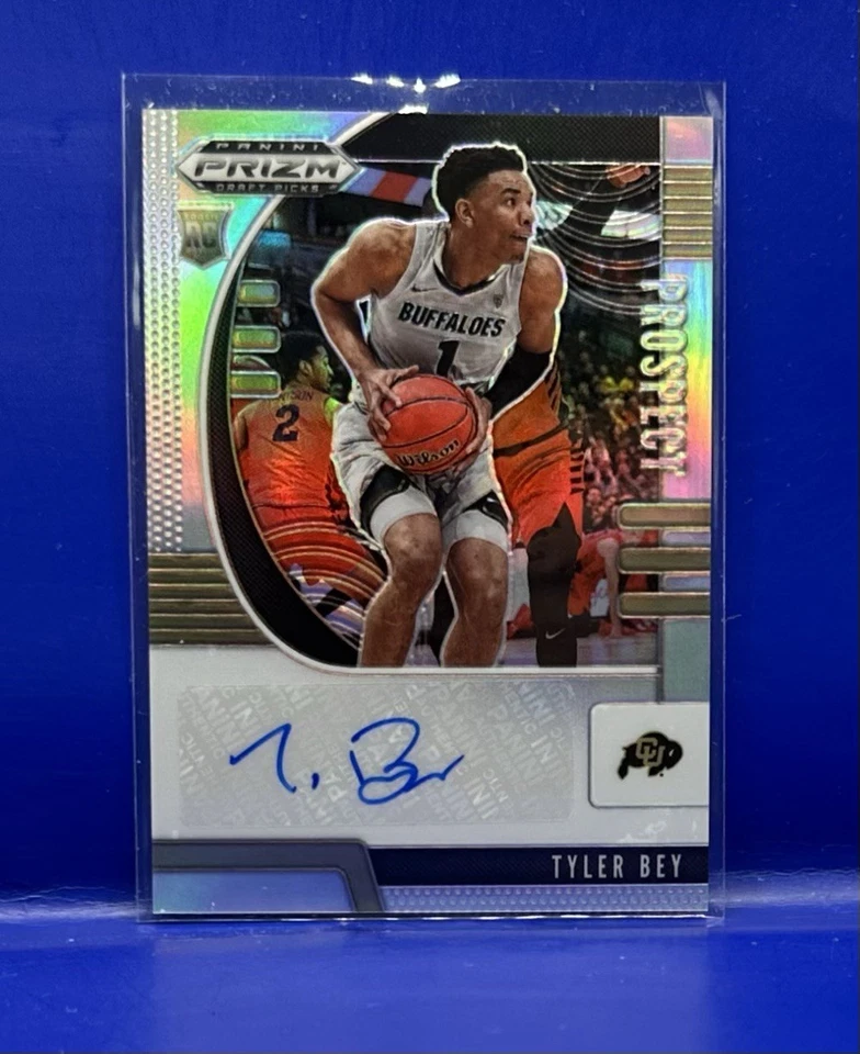 2020 Panini Prizm Draft Rookie RC Silver Prizm Auto Tyler Bey Dallas Mavericks - Image 1 of 2