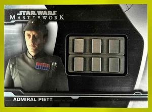 2019 Star Wars Masterwork Admiral Piett Comm Artifact Medallion Black /5 #MC-PRB - Picture 1 of 10
