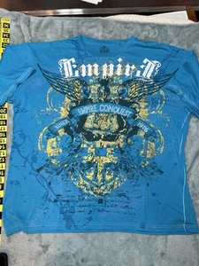 Attitude Gold Shirt Embellished T Shirt Graphic Print Foil Embroidered Mens 5XL - Picture 1 of 13
