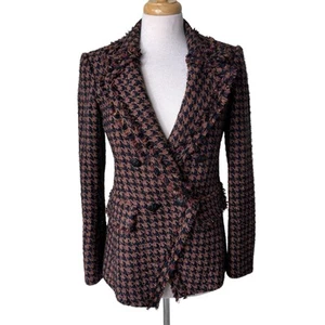 Blazer pied de poule VERONICA BEARD Taja taglia 4 - Foto 1 di 11