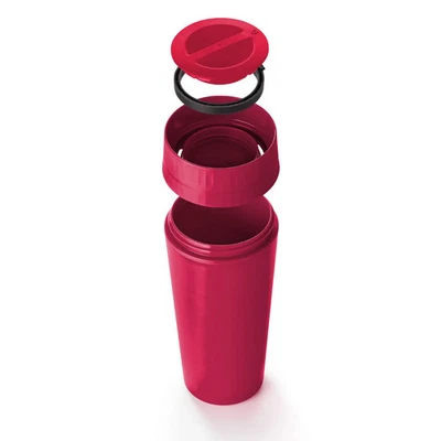 Tupperware Großer Traveller 470 ml Kaffee & Go Isolierbecher weinrot C253 myTupp - Bild 1 von 4