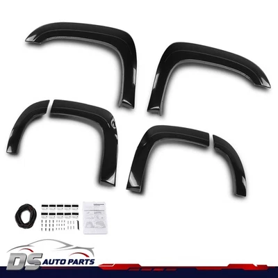 6PCS Fender Flares Fit For 2007-2014 Chevrolet Tahoe Excludes LTZ Models Black Foto 1 de 4