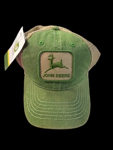 John Deere Mens IV Stone Washed Cap - LP73336 - Picture 1 of 2