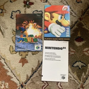 Super Mario 64 Instruction Booklet Nintendo 64 Manual Inserts - No Game (1996) - Picture 1 of 6