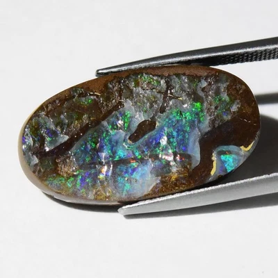 💎 11.79 克拉椭圆形凸圆形天然半清洁巨石蛋白石 - 昆士兰宝石 — 第 1/4 张图片