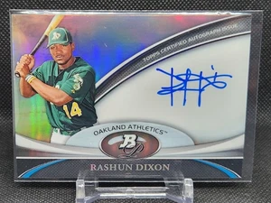 2011 Bowman Platinum Rashun Dixon RC On Card Auto Oakland Athletics #BPA-RD - Picture 1 of 2