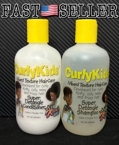 CurlyKids Super Hair Detangler Conditioner & Shampoo für Kinder, sulfatfrei 8oz - Bild 1 von 8