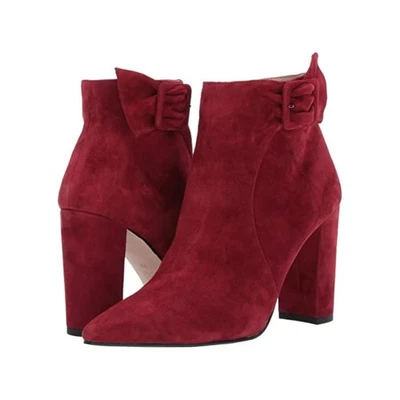 Botines Edson Rojo Cabernet Gamuza Pelle Moda Foto 1 de 4