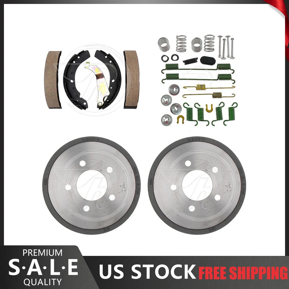 Rear Kit Brake Drums & Brake Shoes Hardware Kit For 1996-1997 Chrysler Intrepid - Image 1 of 4