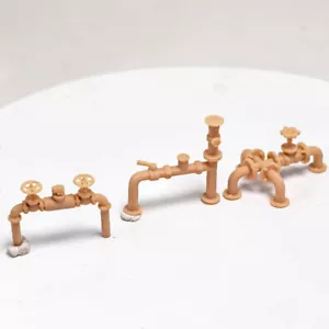 Valvola tubo miniature scala 1:64 protezione antincendio scena industriale stampa 3D - Foto 1 di 5