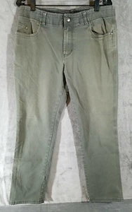 Pantalones de mezclilla Columbia para hombre 34x30 verde pierna recta informales - Imagen 1 de 11