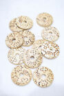 Beads Philippine Etched Wood Ring Beads 25-30mm 