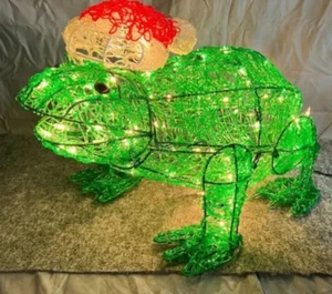 rare Icy Friend 24" Fanny the frog - christmas decor decoration collectible - Picture 1 of 8