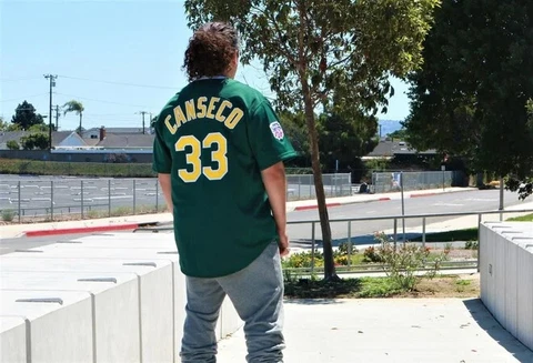 Mitchell Ness A's ATHLETICS 👓 🐘 1997 CANSECO Robinson PATCH Authentic Jersey Cover