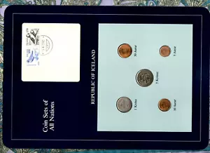 Coin Sets of All Nations Iceland 1,5 krona 5,10,50 Aurar 1981 UNC 100+170 - Picture 1 of 2