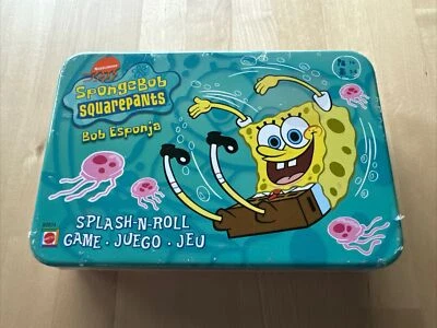 SpongeBob Squarepants Splash-N-Roll Game In Tin Mattel 2002 New - Image 1 of 3