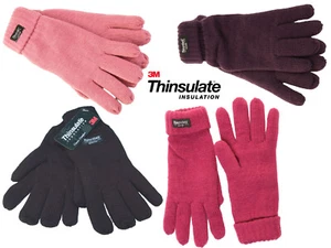 Guantes Thinsulate para mujer totalmente gruesos tejidos aislados puño acanalado invierno exterior - Imagen 1 de 7