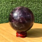 310G Rare Natural Purple Fluorite Quartz Sphere Crystal Ball Specimen Healing