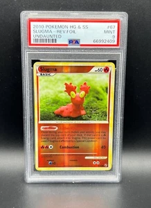 Pokemon PSA 9 MINT Slugma 67/90 Undaunted Reverse Holofoil 2010 S#2409 - Picture 1 of 2