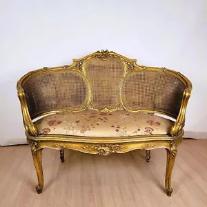 Banquette De Style Louis XV, Fin XIXème siècle - Imagen 1 de 17