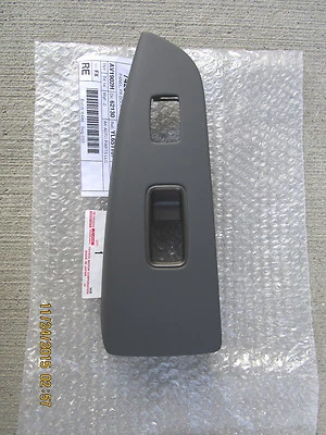 03 - 09 LEXUS GX470 LADO DEL PASAJERO INTERRUPTOR VENTANA ELÉCTRICA BISEL MOLDURA GRIS OEM NUEVO Foto 1 de 2