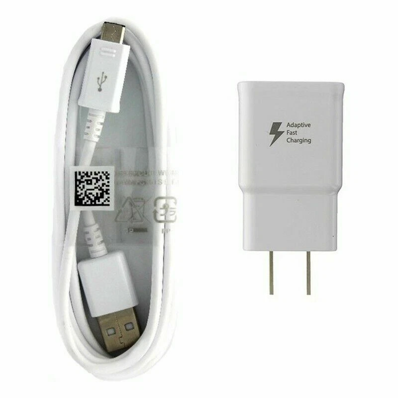 White Wall Charger Adapter + Micro USB Data Cable For Samsung Sony LG Google LOT - Image 1 of 1