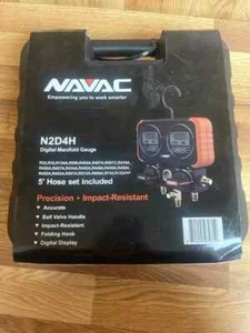 💥Navac N2D4H Digital Manifold Gauge Set + Hoses, Liquidation Pricing!💥 - Picture 1 of 5