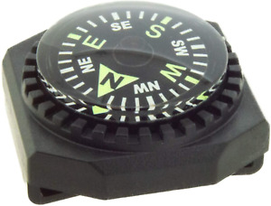 Sun Company Slip-On Wrist Compass - Easy-To-Read Compass for Watch Band or Parac