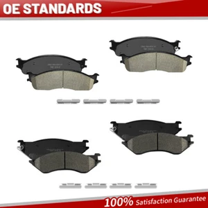 Front Rear Ceramic Brake Pads For 2003 - 2005 2006 2007 2008 Dodge Ram 2500 3500 - Picture 1 of 7