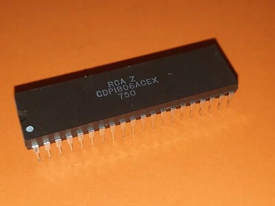 CDP1806ACEX RCA 8-Bit CMOS CPU with RAM and Counter/Timer DIP-40 - Image 1 of 4