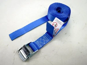 Correa de amarre UNIVERSAL AZUL 2,5m x 25mm AZUL BANDA ANCHA Correa de amarre azul 2,5m x 25mm - Imagen 1 de 2