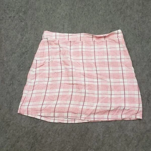 Oneill Skirt Women Small Red White Mini Plaid Short Surf Surfer Surfing Ladies - Picture 1 of 11