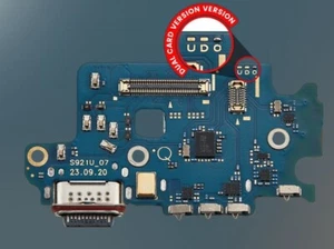 Original Samsung Galaxy S24 5G Charging Port Board With Sim Card Reader (S9210) - Picture 1 of 4