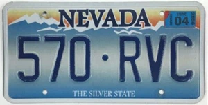 Vintage Nevada 2006 Sierra Sunrise Embossed License Plate 570 RVC Very Good - Picture 1 of 1