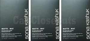 3- Sonia Kashuk BLOTTERS PAPEL SECANTE MATE TEJIDO DE CONTROL DE ACEITE 100 HOJAS Cada uno - Imagen 1 de 3