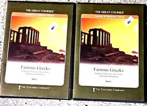 A31 Lot 2 Great Courses Ancient Medieval History Famous Greeks 4 DVD Lk New  - Bild 1 von 3
