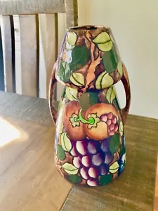 Art Deco Bursley Ware U.K Charlotte Rhead tube lined hand painted Vase Pomona - Picture 1 of 3