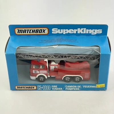 Boxed Matchbox Super Kings SuperKings Fire Tender K-110 - Image 1 of 4