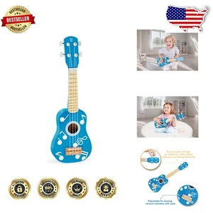 Children's Wooden Toy Ukulele – Fully Tunable, Safe & Perfect for Small Hands - Picture 1 of 8